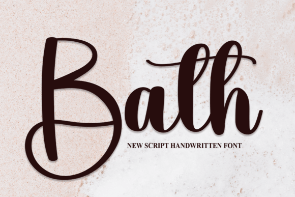 Bath: A Modern Handwritten Font for Authentic Design