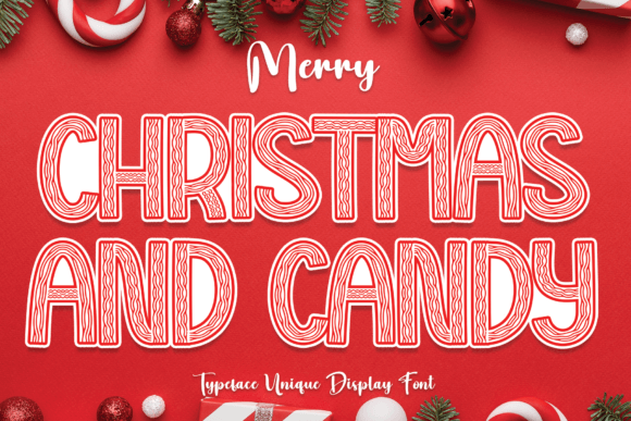 Christmas and Candy: A Unique Display Font for Festive Projects
