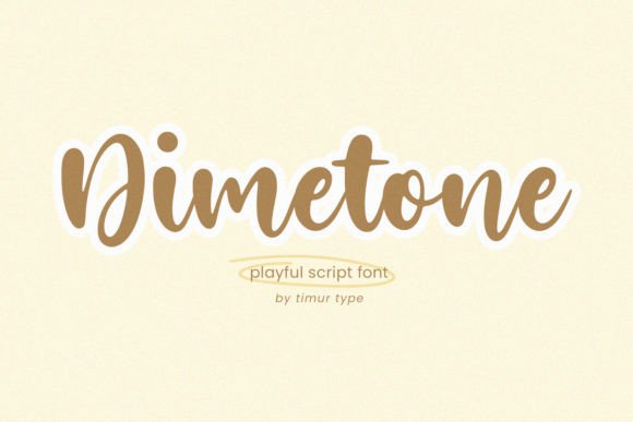 Dimetone: A Handmade Script Font for Authentic Branding