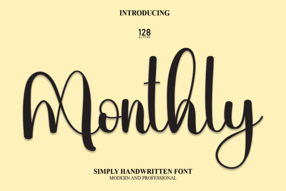 Discover the Charming Elegance of the Monthly Font