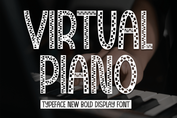 Discover the Playful Elegance of the Virtual Piano Typeface