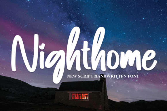 Nighthome: A Modern Handwritten Font for Elegant Design