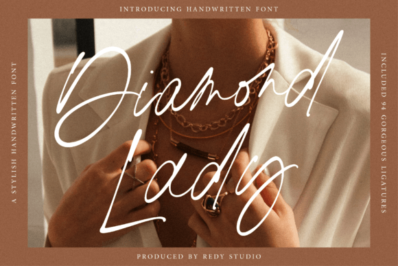 The Romantic Allure of the Diamond Lady Typeface